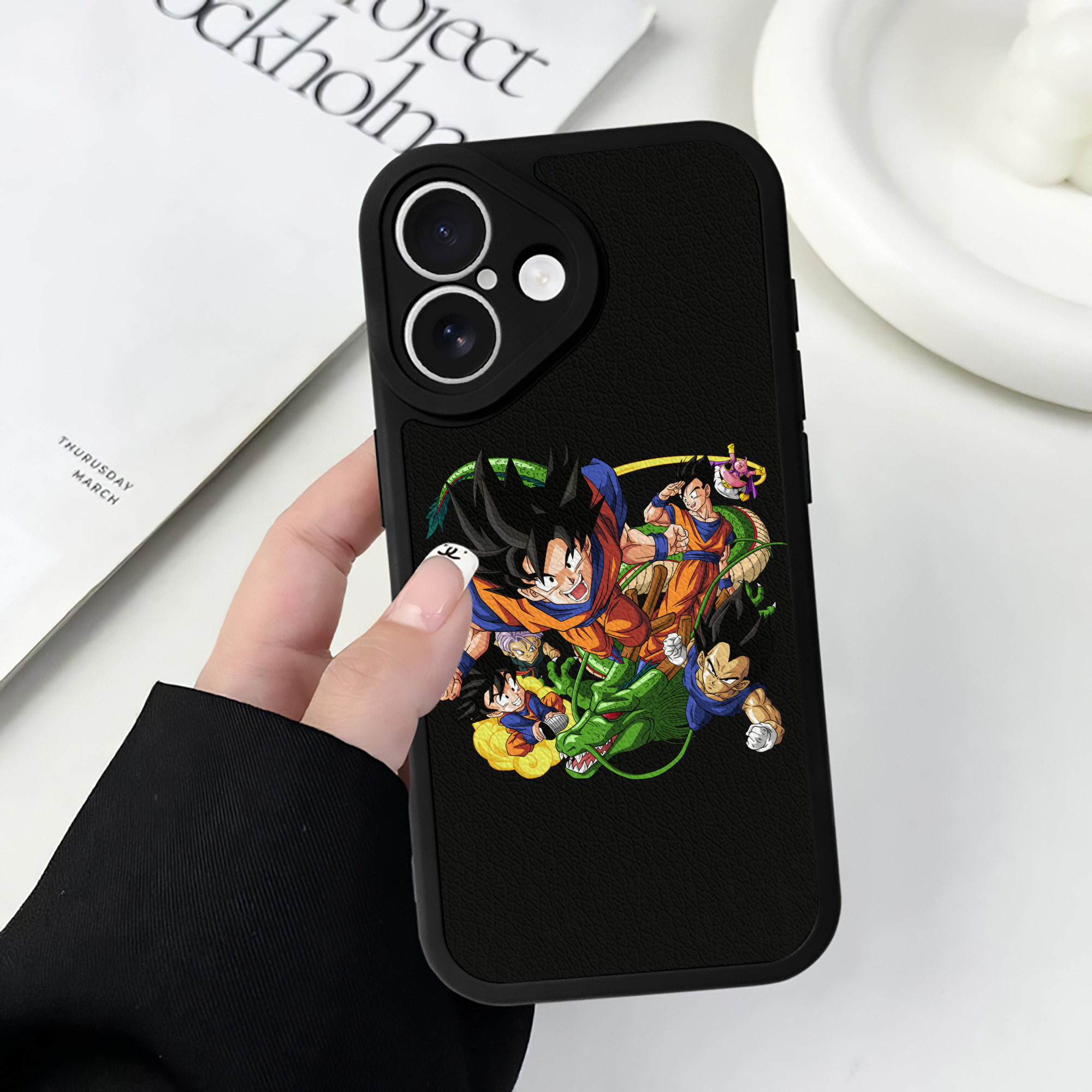 （画像用） ドラゴンボール DRAGON BALL 【iPhone 16シリーズ対応】シリコンスマホケース（レザー調） 材質：シリコン